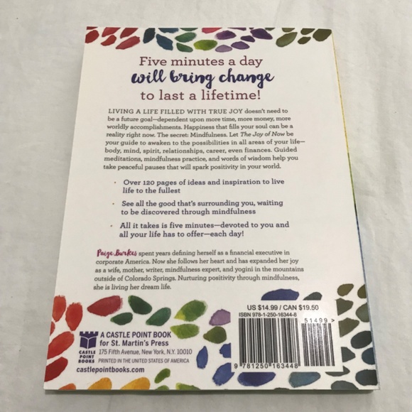 ๐3/$35 The Joy of Now Self-Care Reflection Guided Journal by Paige Burkes - Picture 2 of 2